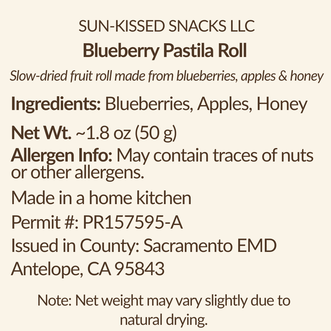 Blueberry & Apple Pastila