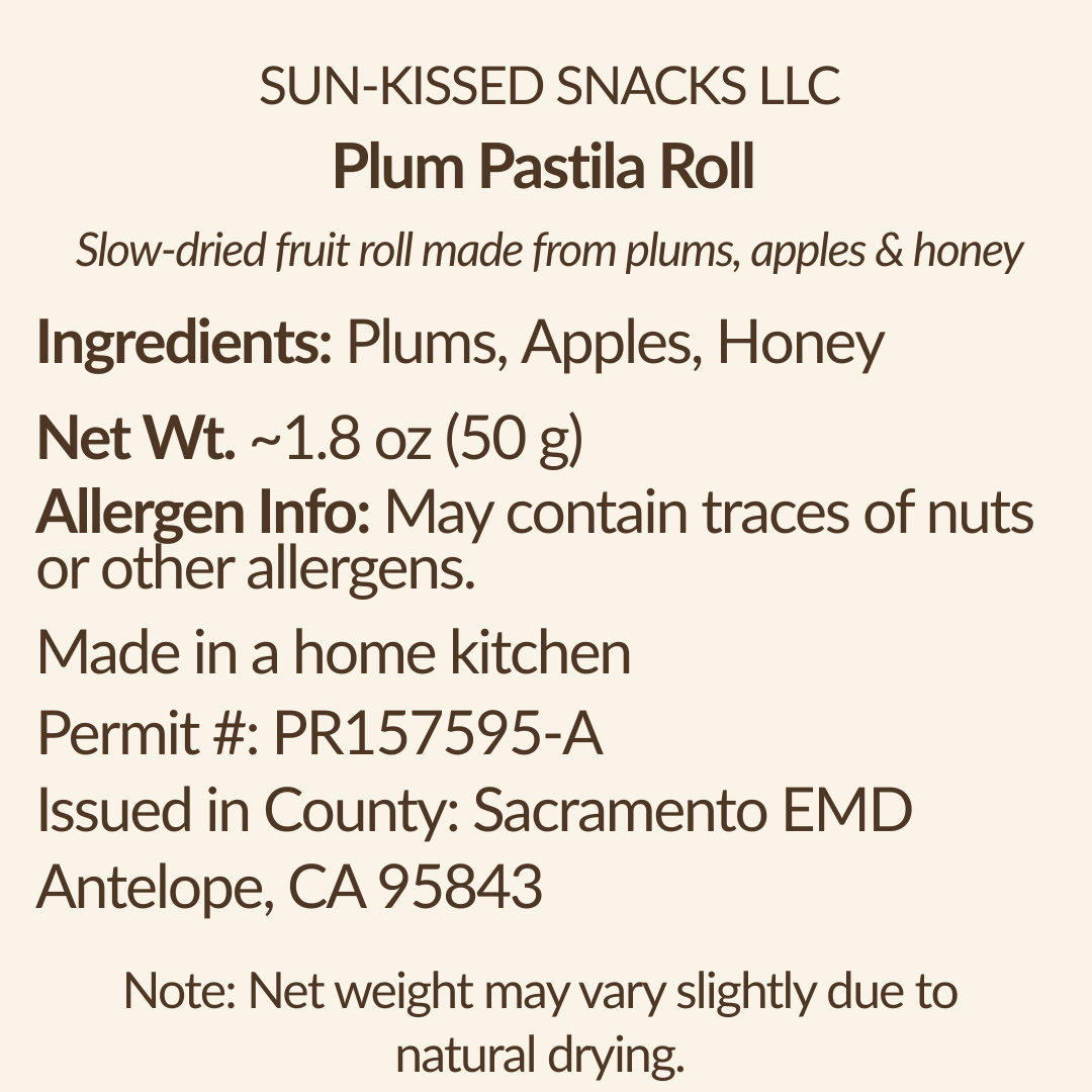 Plum & Apple Pastila