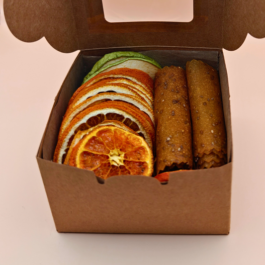 Gift Box with Two Pastila Rolls & Dried Fruit