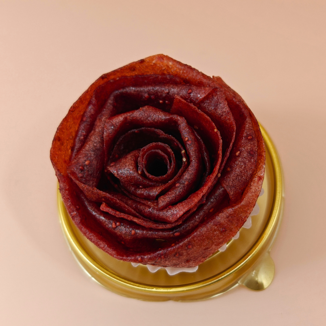 Single Rose Pastila – Customizable Fruit Leather Bloom