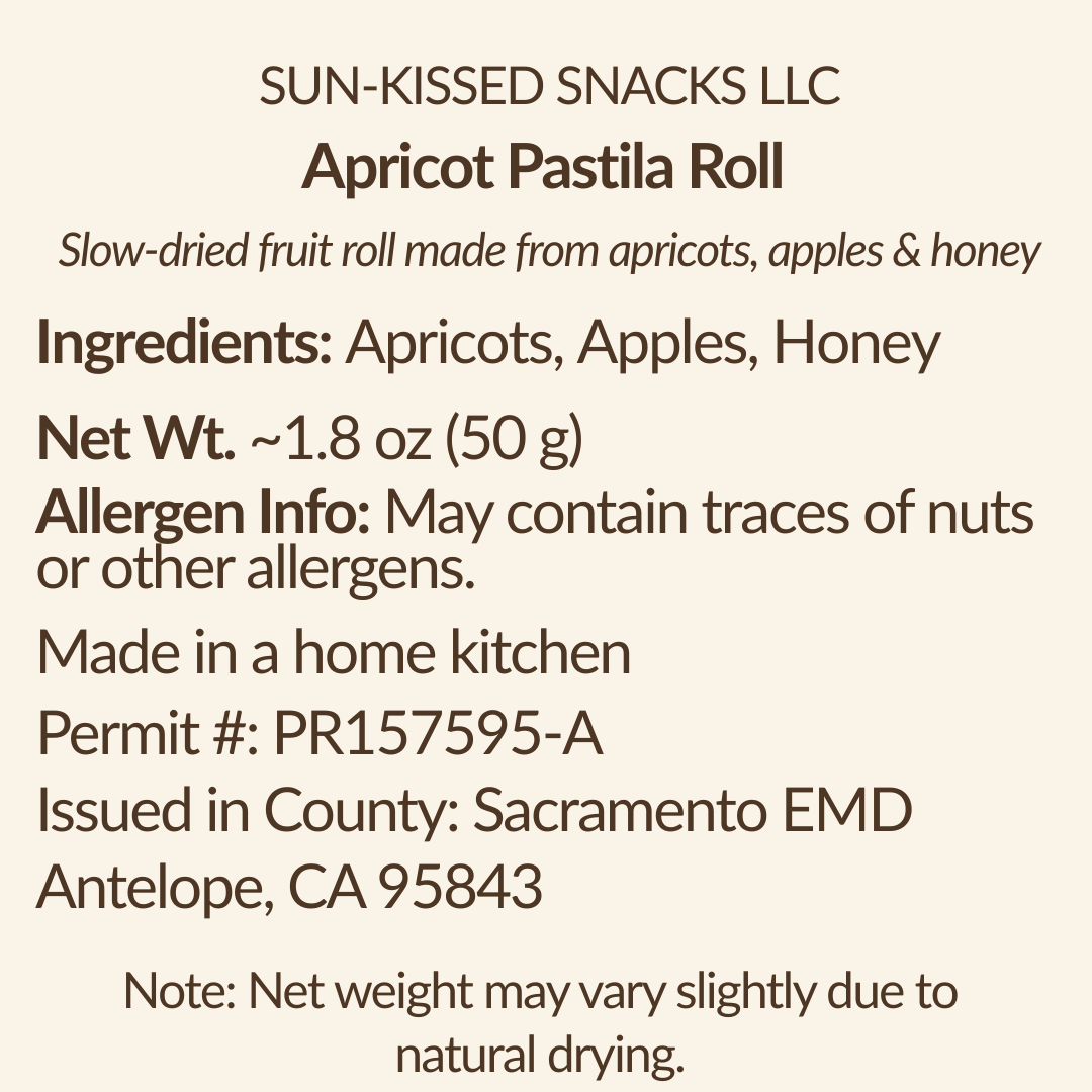 Apricot & Apple Pastila