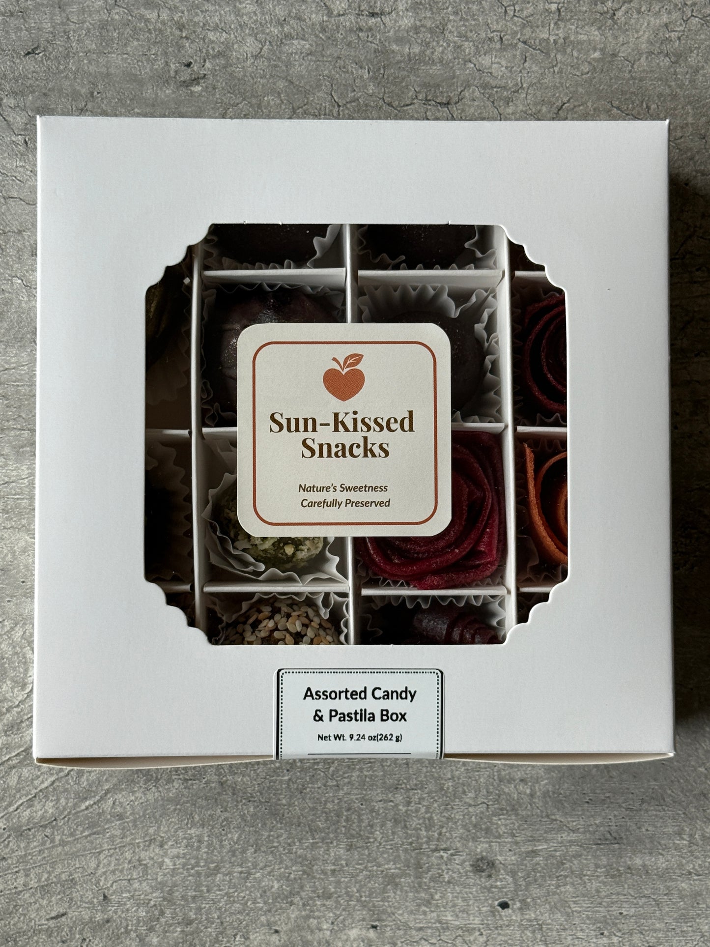 Assorted Fruit Candy & Pastila Gift Box - 15 Handmade Bites & Rolls