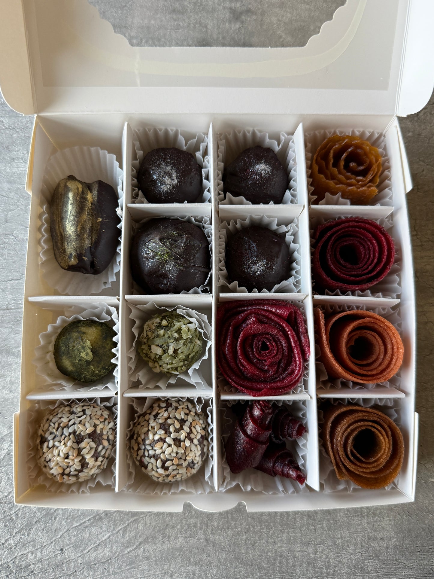 Assorted Fruit Candy & Pastila Gift Box - 15 Handmade Bites & Rolls