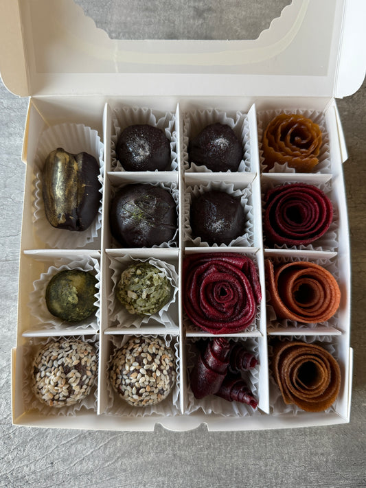 Assorted Fruit Candy & Pastila Gift Box - 15 Handmade Bites & Rolls