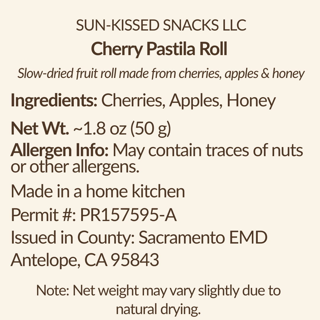 Cherry & Apple Pastila