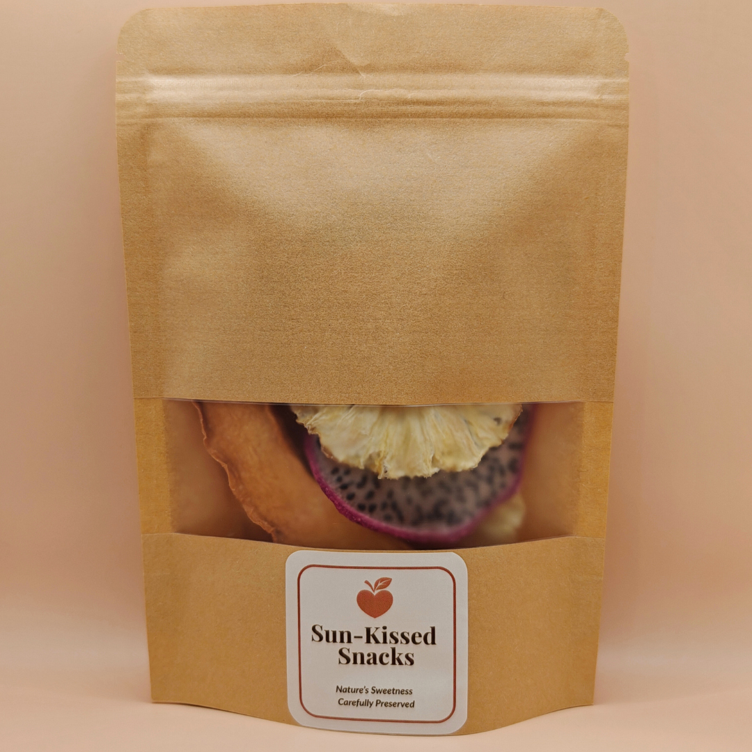 Tropical Mix – Dried Pineapple, Dragonfruit & Papaya (40g)